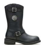 TALL 10″ MEN’S MOTORCYCLE BOOT WITH GOODYEAR WELT CONSTRUCTION AND LOCKING INSIDE ZIPPER