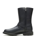 MEN’S ENGINEER STYLE CASUAL BOOT WITH METAL HARNESS AND FULL‑GRAIN LEATHER