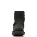 MEN’S CASUAL LEATHER BOOT WITH HARNESS STRAP AND YKK INSIDE ZIPPER