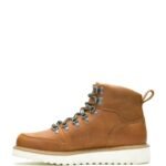 FRONT AND SIDE VIEW OF MEN’S SALTER CASUAL MOTO BOOT SHOWING LACE‑UP DESIGN AND BREATHABLE MESH LINING