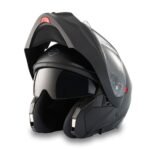 MODULAR RIDING HELMET WITH MOISTURE-WICKING LINER AND TOOL-FREE VISOR SYSTEM