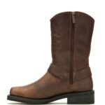 PULL-ON MOTORCYCLE STYLE BOOT WITH 11-INCH SHAFT AND GOODYEAR WELT CONSTRUCTION