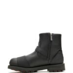 WATERPROOF MOTORCYCLE BOOT WITH GOODYEAR WELT CONSTRUCTION AND RUBBER OUTSOLE