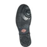 BLACK RUBBER OUTSOLE CASUAL BOOTS WITH YKK LOCKING ZIPPER