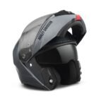 VENTED FULL‑FACE HELMET WITH BLACK DARK SMOKE SUN VISOR AND RAPIDFIRE™ SHIELD SYSTEM
