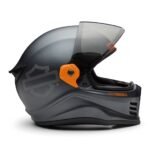 HARLEY‑DAVIDSON X15 HELMET WITH REMOVABLE FACE SHIELD AND MOISTURE‑WICKING LINER ON WHITE BACKGROUND
