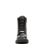 BACK AND HEEL DETAIL OF MEN’S MAVERICK BOOT WITH LOCKING INSIDE ZIPPER