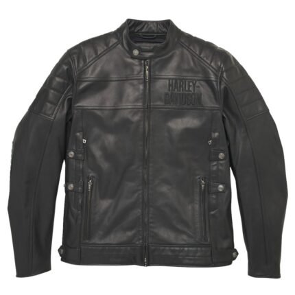 HARLEY DAVIDSON MEN'S FREMONT TRIPLE VENT SYSTEM LEATHER JACKET