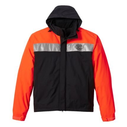 HARLEY DAVIDSON MEN'S FULL SPEED II WATERPROOF RAIN JACKET
