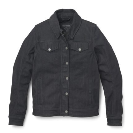 HARLEY DAVIDSON WOMEN'S CHISEL DENIM TRUCKER RIDING JACKET