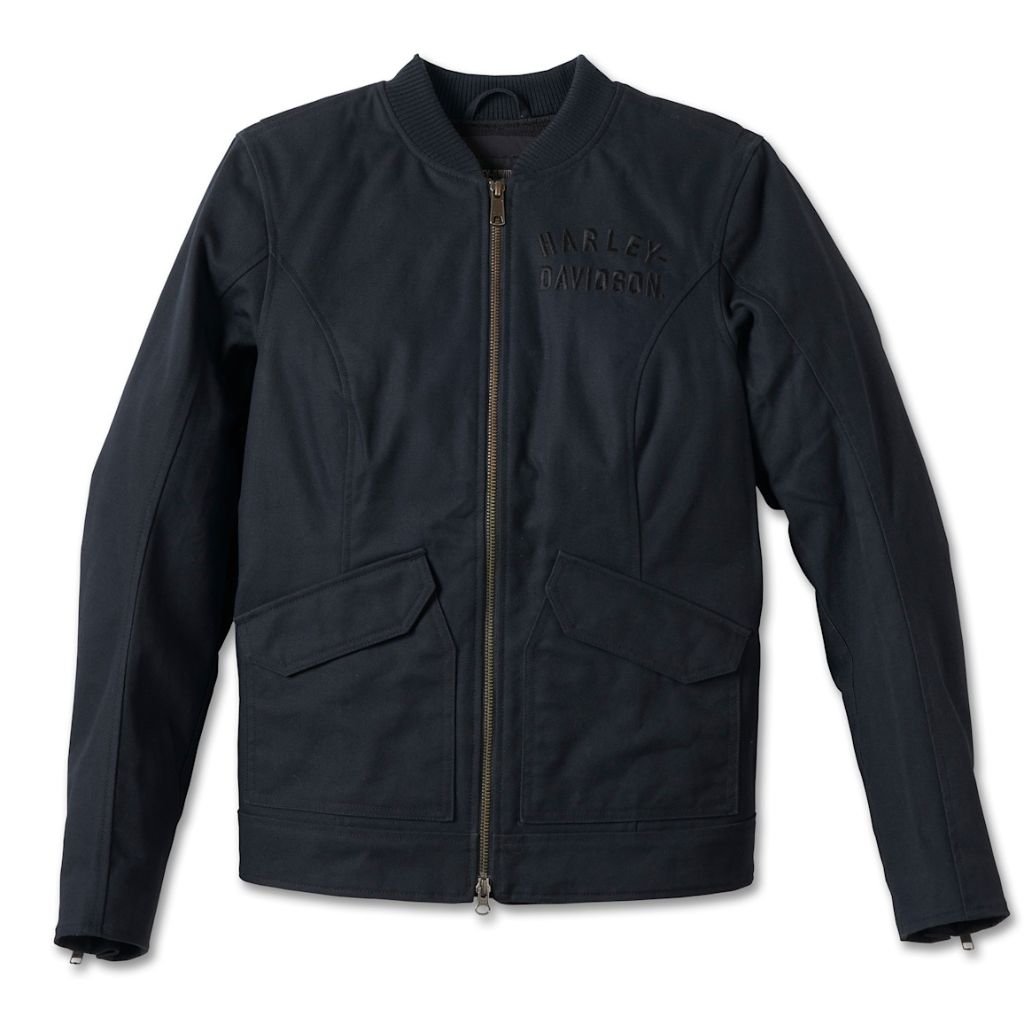 HARLEY DAVIDSON WOMEN'S H-D FLEX LAYERING SYSTEM BOMBER RIDING JACKET FEATURING CLASSIC BOMBER STYLING AND ADAPTABLE COMFORT HARLEY DAVIDSON WOMEN'S H-D FLEX LAYERING SYSTEM BOMBER RIDING JACKET