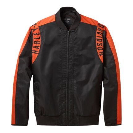 HARLEY DAVIDSON MEN'S HD MAINSTREET NYLON BOMBER JACKET