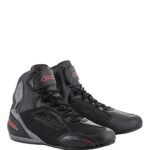 ALPINESTARS FASTER 3 DRYSTAR RIDING SHOES BLACK RED