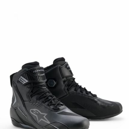 ALPINESTARS FASTER 4 DRYSTAR SHOES BLACK GREY WHITE