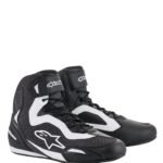 ALPINESTARS FASTER 3 RIDEKNIT SHOES BLACK WHITE