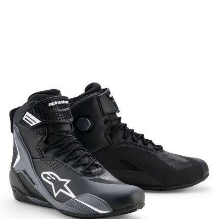 ALPINESTARS FASTER 4 DRYSTAR SHOES BLACK GREY