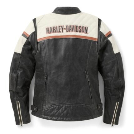 HARLEY DAVIDSON WOMEN'S HD MISS ENTHUSIAST III LEATHER RIDING JACKET