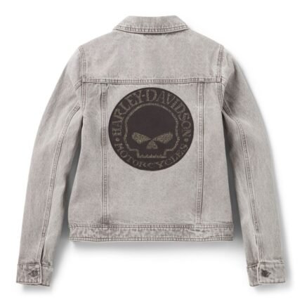 HARLEY DAVIDSON WOMEN'S WILLIE G BLING DENIM JACKET