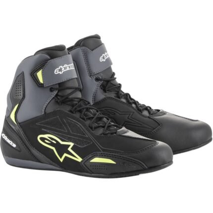 ALPINESTARS FASTER 3 DRYSTAR RIDING SHOES BLACK YELLOW