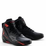 ALPINESTARS FASTER 4 DRYSTAR SHOES BLACK RED