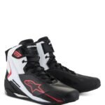 ALPINESTARS FASTER 4 SHOES BLACK WHITE RED
