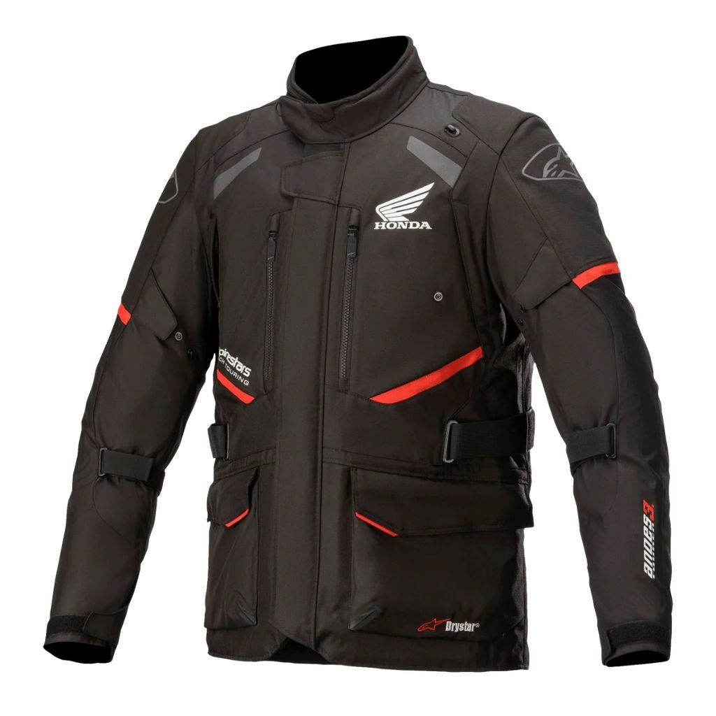 HONDA ANDES V3 DRYSTAR JACKET BLACK WITH ALL-WEATHER WATER-RESISTANT PROTECTION AND ADVENTURE RIDING PERFORMANCE HONDA ANDES V3 DRYSTAR JACKET BLACK