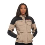 HARLEY DAVIDSON WOMEN'S QUEST TRIPLE VENT SYSTEM WATERPROOF RIDING JACKET CHINCHILLA