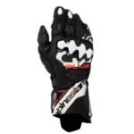 ALPINESTARS GP PLUS R V3 LEATHER GLOVES BLACK WHITE