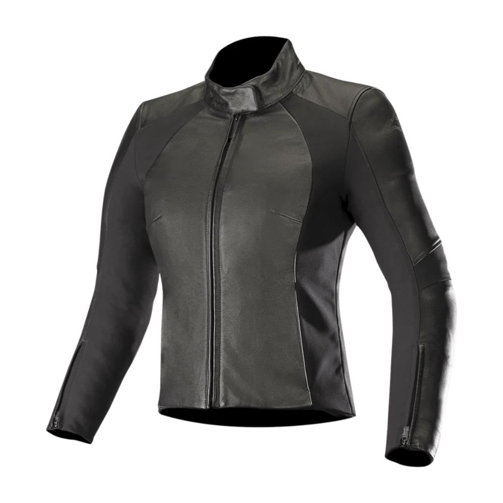 ALPINESTARS WOMEN STELLA VIKA V2 LEATHER JACKET BLACK MOTORCYCLE RIDING GEAR ALPINESTARS WOMEN STELLA VIKA V2 LEATHER JACKET BLACK