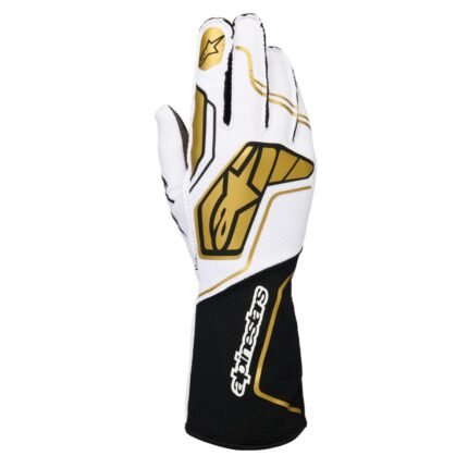 ALPINESTARS TECH-1 KX V4 GLOVES WHITE GOLD