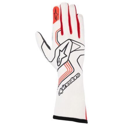 ALPINESTARS TECH-1 RACE V3 GLOVES WHITE