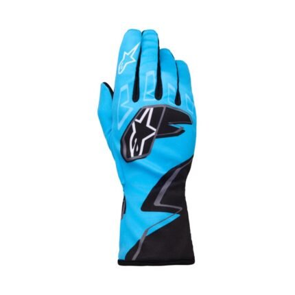 ALPINESTARS YOUTH TECH-1 K RACE S V2 GRAPHIC 1 GLOVES CYAN
