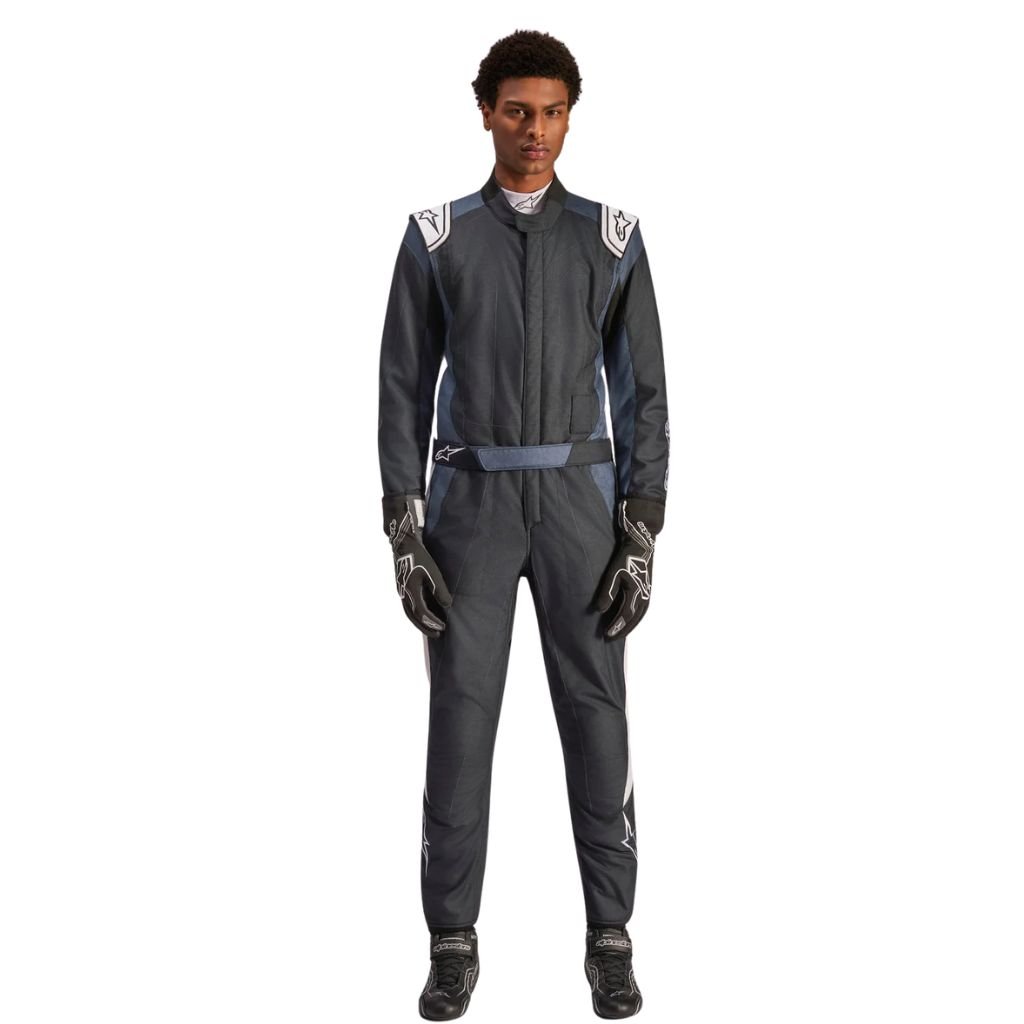 ALPINESTARS GP PRO COMP V2 FIA SUIT BLACK ASPHALT PREMIUM AUTO RACING SUIT ALPINESTARS GP PRO COMP V2 FIA SUIT BLACK ASPHALT