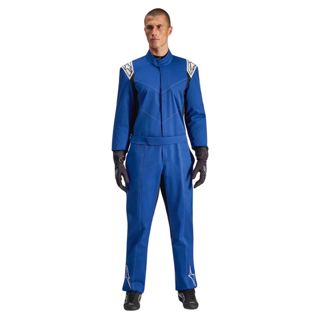 ALPINESTARS KART INDOOR V2 BLUE HIGH PERFORMANCE KARTING SUIT ALPINESTARS KART INDOOR V2 SUIT BLUE