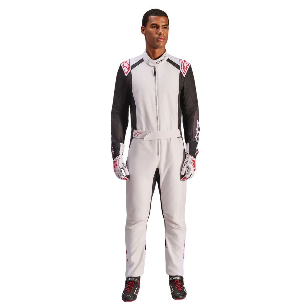 ALPINESTARS KMX-5 V3 WHITE HIGH PERFORMANCE KARTING SUIT ALPINESTARS KMX-5 V3 SUIT WHITE