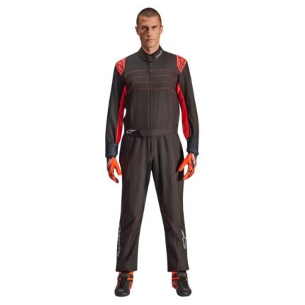 ALPINESTARS KMX-9 V3 SUIT BLACK RED FLUO