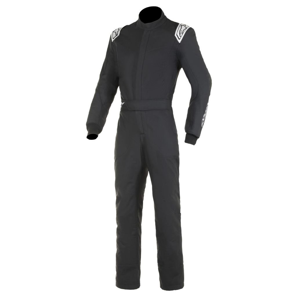ALPINESTARS VAPOR BOOTCUT BLACK WHITE HIGH PERFORMANCE MOTORSPORT SUIT ALPINESTARS VAPOR SUIT BOOTCUT BLACK WHITE