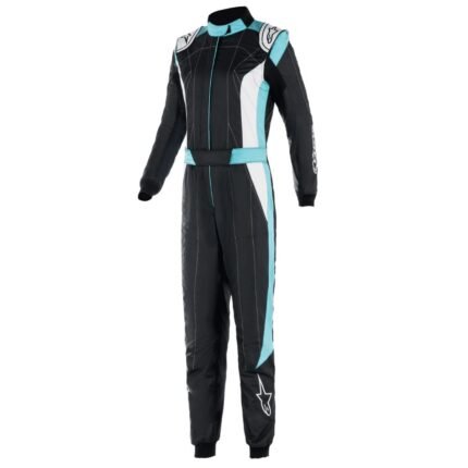 ALPINESTARS WOMEN STELLA GP PRO COMP V2 SUIT BLACK TURQUOISE