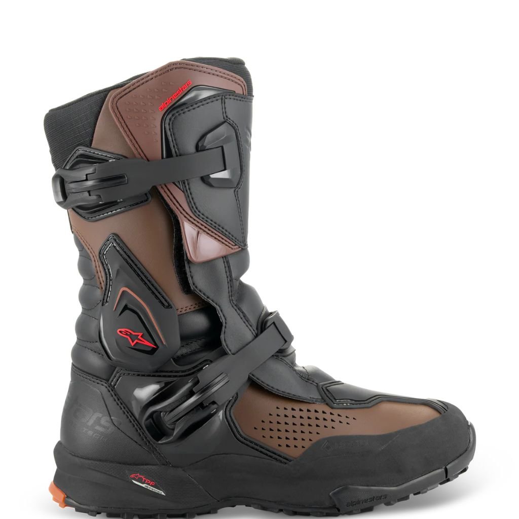 ALPINESTARS XT 8 GORE TEX BOOTS BROWN PREMIUM WATERPROOF ADVENTURE MOTORCYCLE BOOTS ALPINESTARS XT 8 GORE TEX BOOTS BROWN