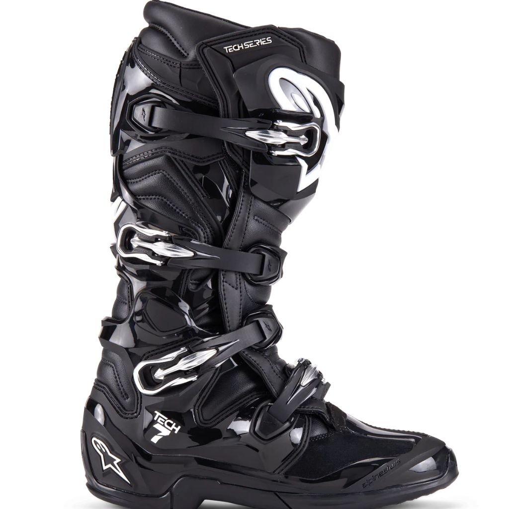 ALPINESTARS TECH 7 BOOTS BLACK PREMIUM MOTOCROSS RIDING BOOTS ALPINESTARS TECH 7 BOOTS BLACK