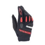 ALPINESTARS HONDA FULL BORE GLOVES BLACK BRIGHT RED