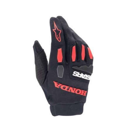 ALPINESTARS HONDA FULL BORE GLOVES BLACK BRIGHT RED