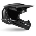 ALPINESTARS SM3 SOLID HELMET ECE06/DOT BLACK GLOSSY