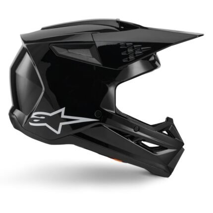 ALPINESTARS SM3 SOLID HELMET ECE06/DOT BLACK GLOSSY