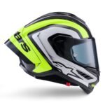 ALPINESTARS SUPERTECH R10 ARIUS HELMET ECE06 DOT BLACK YELLOW