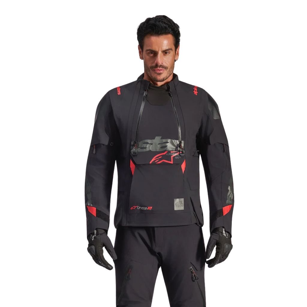 ALPINESTARS HALO PRO DRYSTAR XF LAMINATED JACKET BLACK PREMIUM WATERPROOF ADVENTURE RIDING JACKET ALPINESTARS HALO PRO DRYSTAR XF LAMINATED JACKET BLACK