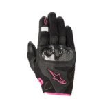 ALPINESTARS WOMEN STELLA SMX1 AIR V2 GLOVES BLACK FUCHSIA