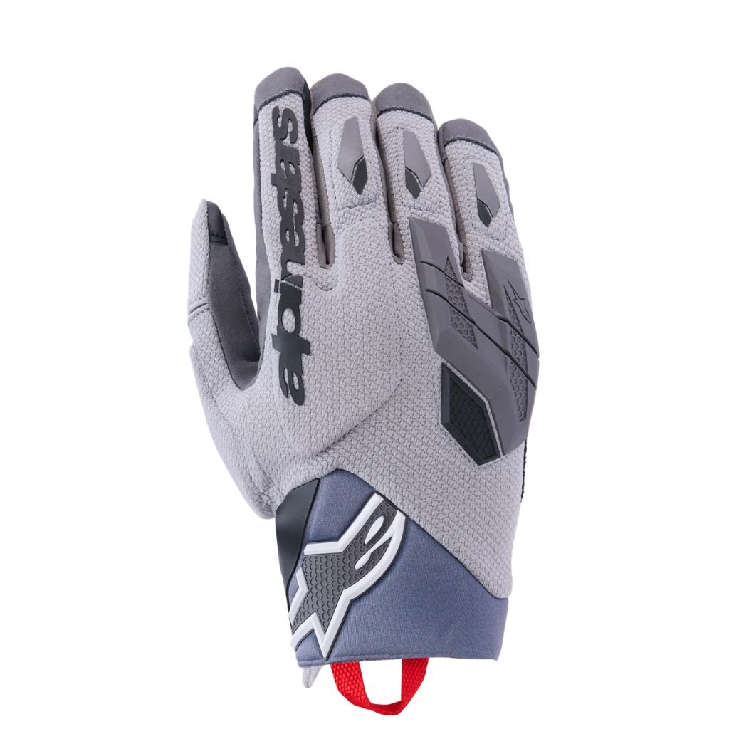 ALPINESTARS DURACK GLOVES IN DARK GREY WITH LIGHTWEIGHT MOTORCYCLE RIDING PROTECTION ALPINESTARS DURACK GLOVES DARK GREY