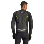 ALPINESTARS GP FORCE V2 AIR LEATHER JACKET BLACK YELLOW FLUO