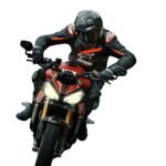 ALPINESTARS GP PLUS R V4 RIDEKNIT LEATHER JACKET ORANGE
